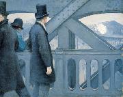 Gustave Caillebotte On the Pont de l Europe oil on canvas